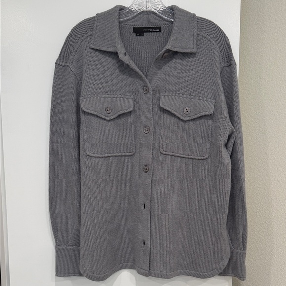 360 Sweater Button-Up Gray Cardigan - Picture 1 of 5